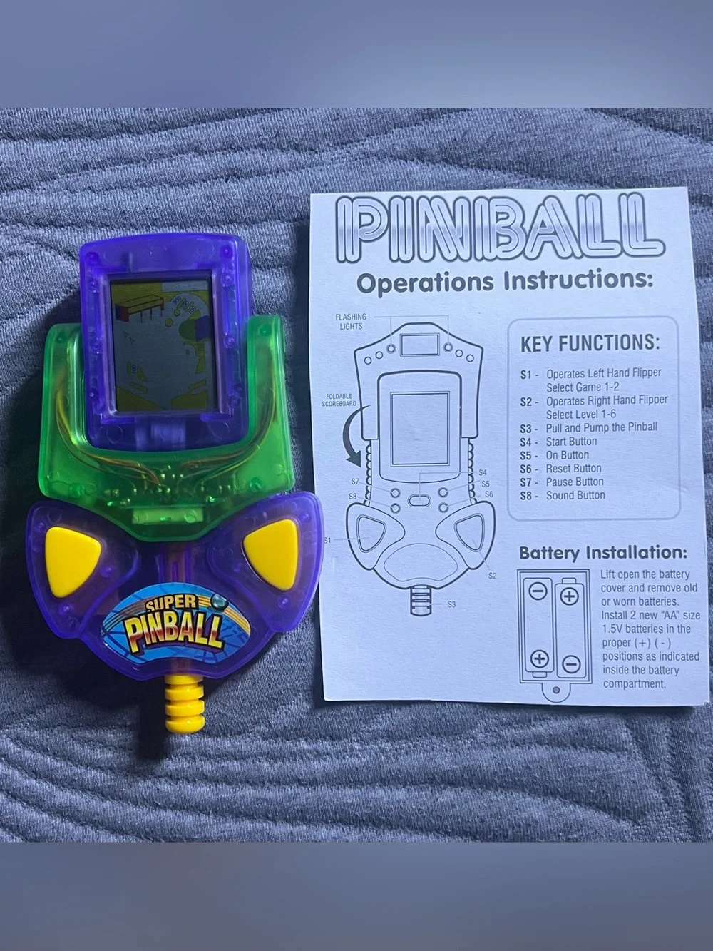 Westminister Super Pinball Handheld Video Game